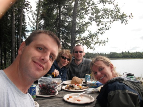 Alex, Lorena, Julie, and Keith at Chena Lakes